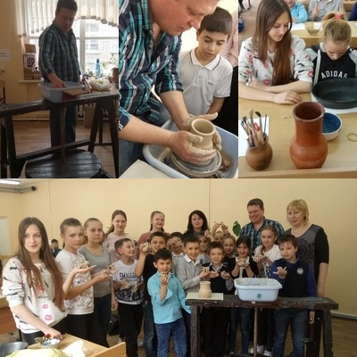 Мастер класс по гончарному делу  в МБОУ Тучковской средней общеобразовательной школе №2